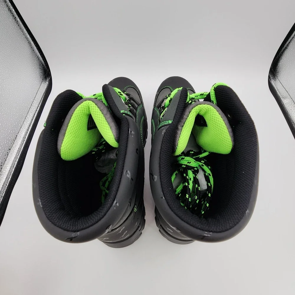 Lugz x Psychworld Ridgeline Chukka Boots Men 12 Black & Green Lace Up NEW in Box